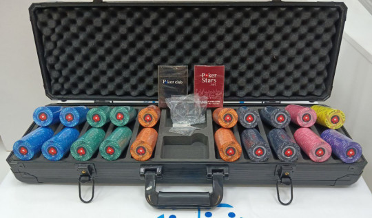 Набор для покера EPT Black на 500 фишек, 100% керамика